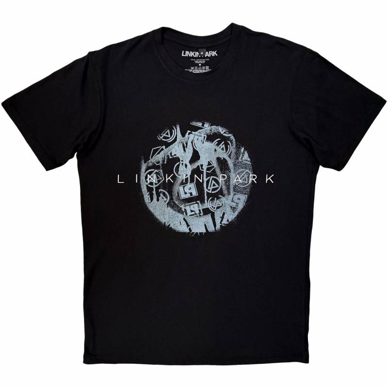 LINKIN PARK Unisex Premium Carbon バンドTシャツ: Logo Blur (Black)