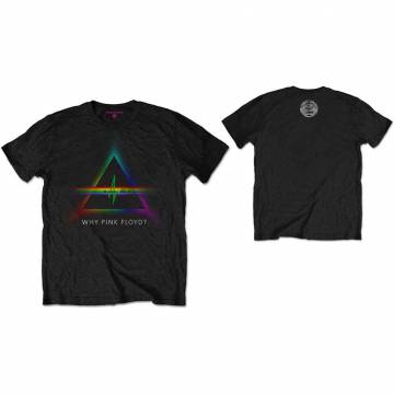 【予約商品】PINK FLOYD バンドTシャツ ユニセックス: Why (Black) (Back Print) - BLACK