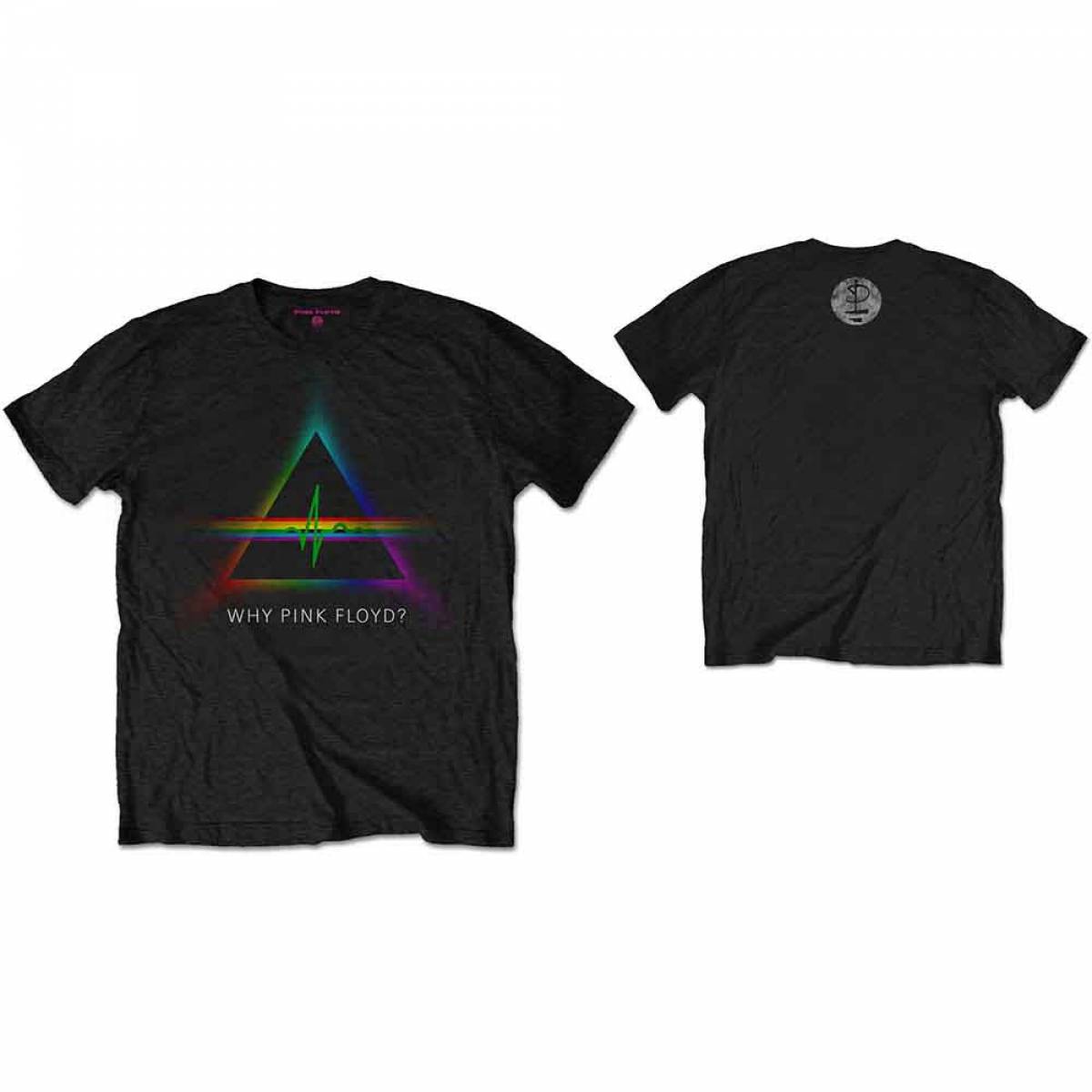 【予約商品】PINK FLOYD バンドTシャツ ユニセックス: Why (Black) (Back Print) - BLACK