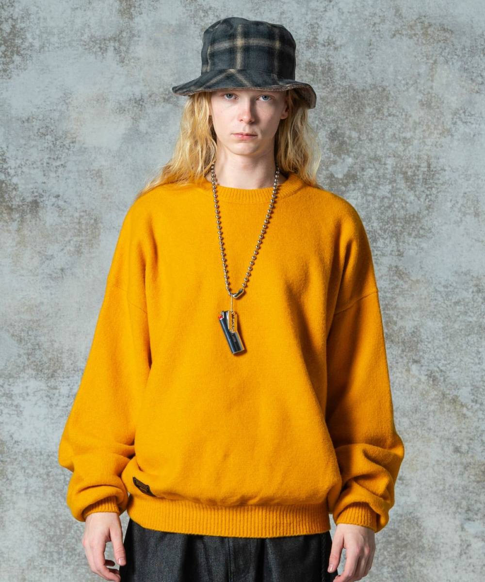 【予約商品】glamb(グラム)GB0325/KNT08 : Balloon Pullover Knit / バルーンプルオーバーニット - Yellow