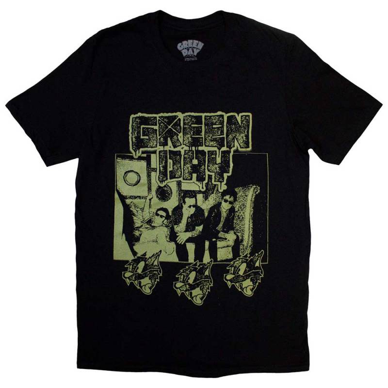 【予約商品】GREEN DAY バンドTシャツ ユニセックス: Rev Radio (Black) - BLACK