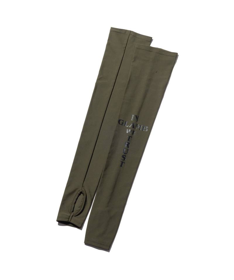 【予約商品】glamb(グラム) Slogan Arm Cover / スローガンアームカバー - Khaki