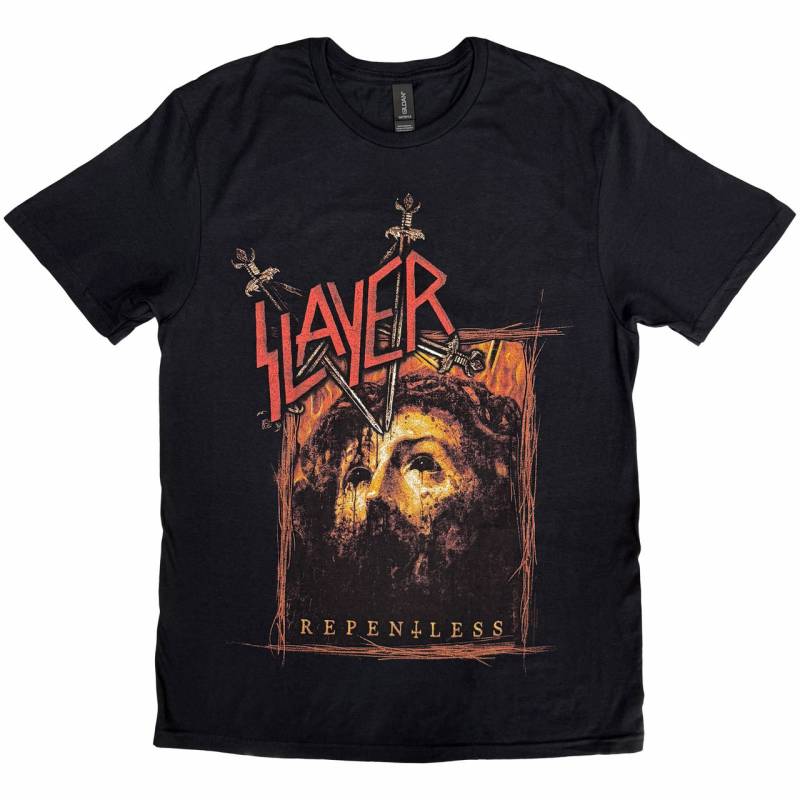 【予約商品】SLAYER バンドTシャツ ユニセックス: Repentless Rectangle (Black)