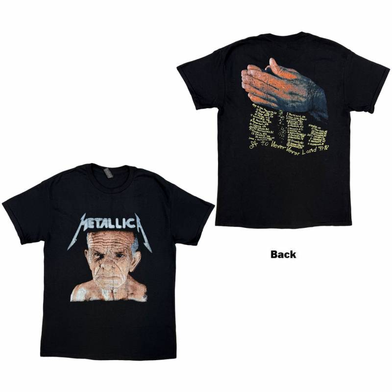 【予約商品】METALLICA バンドTシャツ ユニセックス: Neverland (Black) (Back Print)