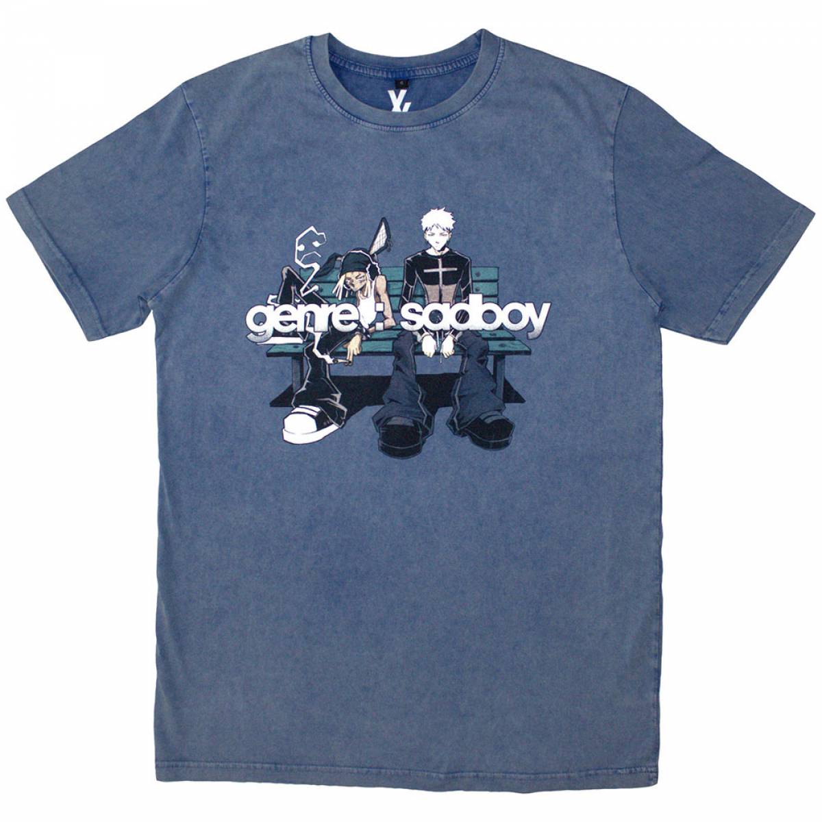 MACHINE GUN KELLY Unisex Stone Wash バンドTシャツ: Bench - DENIM BLUE