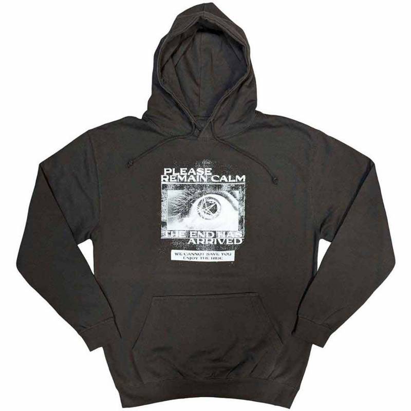 【予約商品】BRING ME THE HORIZON Unisex Pullover Hoodie: Remain Calm FP (Grey)