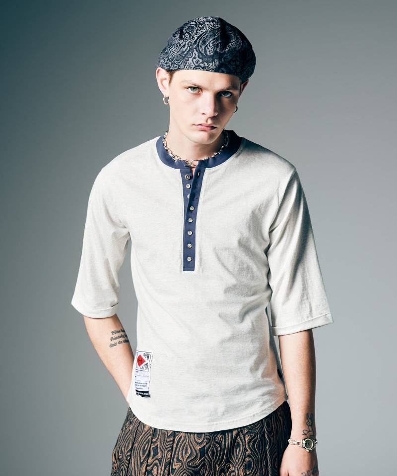 【予約商品】glamb(グラム) Augusta Cutsew / オーガスタカットソー - White