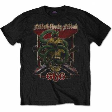 【予約商品】BLACK SABBATH バンドTシャツ ユニセックス: Bloody Sabbath 666 - BLACK