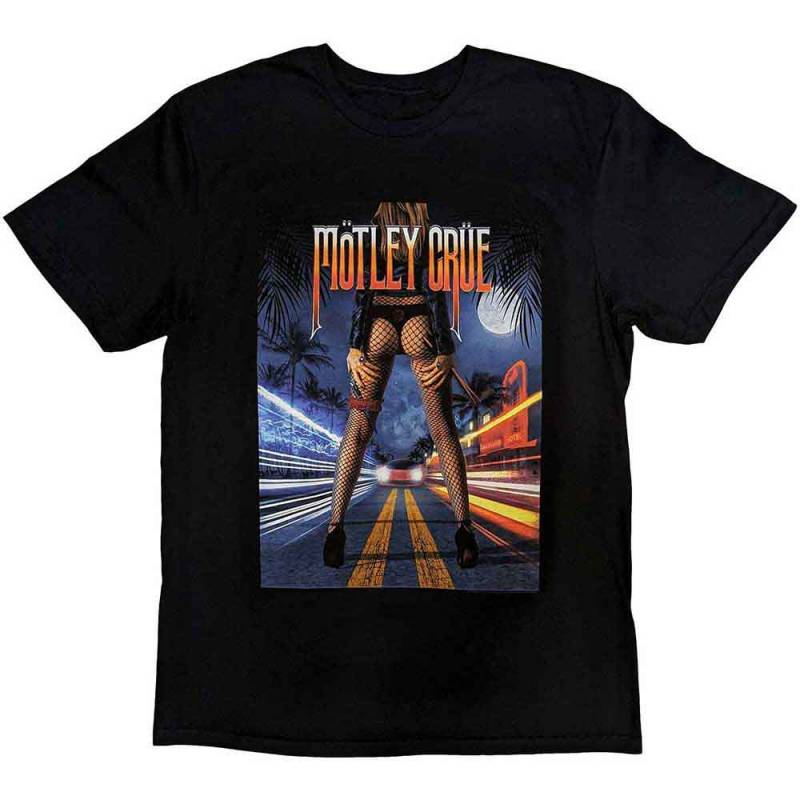 【予約商品】MOTLEY CRUE バンドTシャツ ユニセックス: Miami (Black)