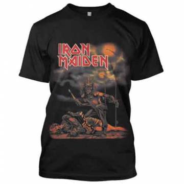 【予約商品】IRON MAIDEN バンドTシャツ ユニセックス: Sanctuary - BLACK