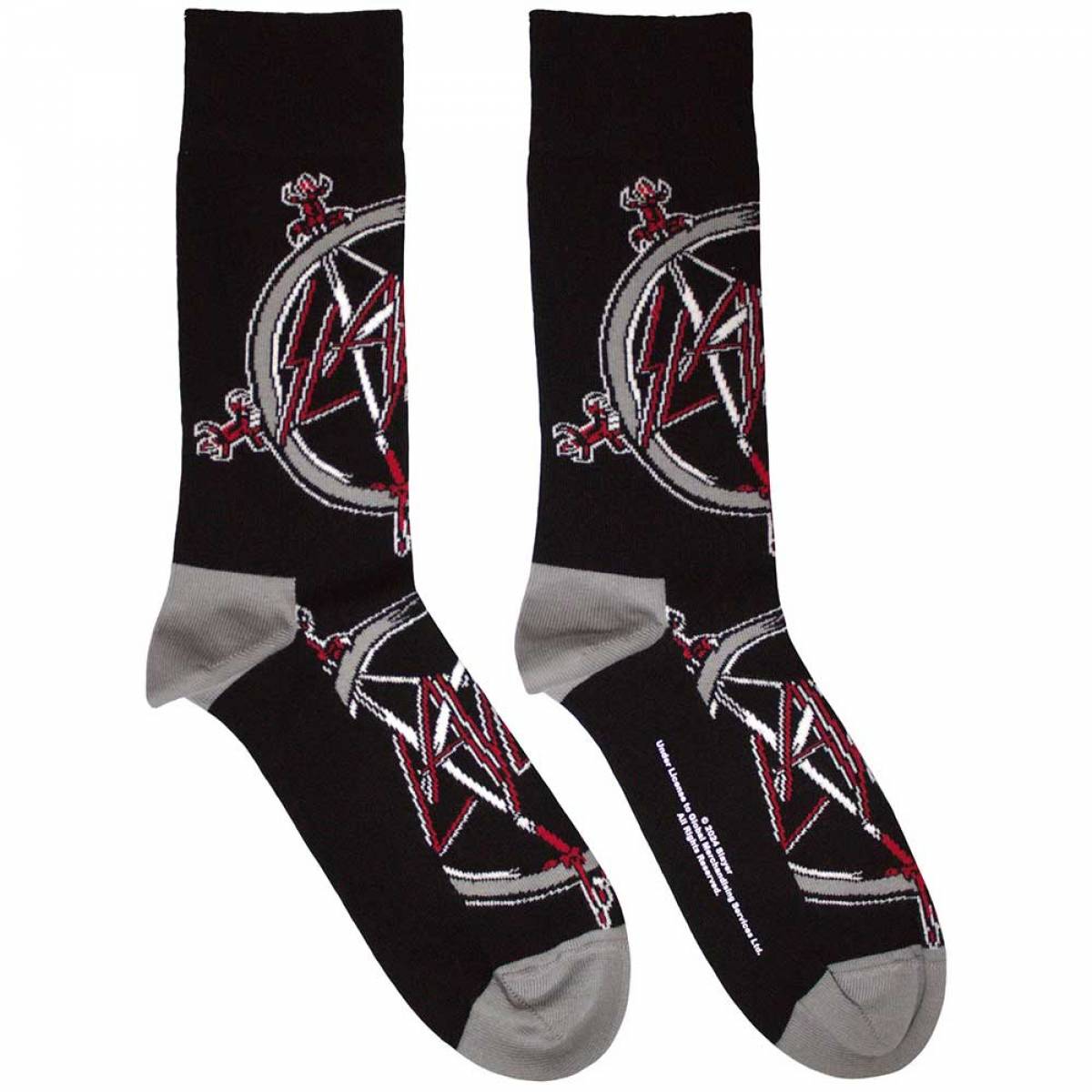 【予約商品】SLAYER Unisex Ankle Socks: Pentagram (Black) (UK Size 7 - 11) - BLACK
