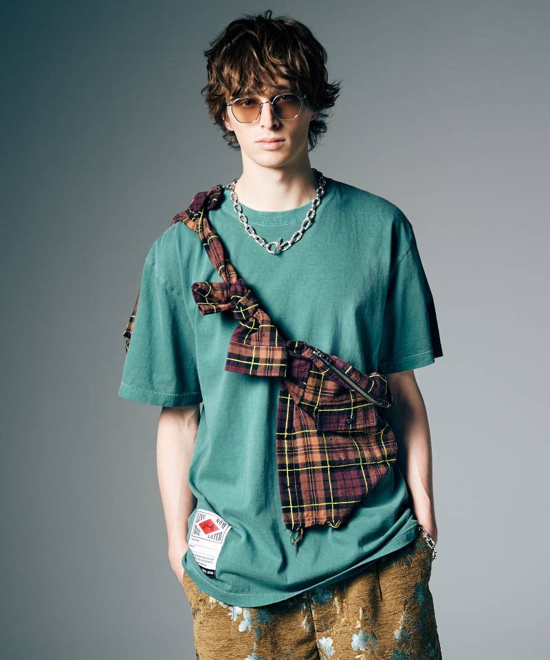 【予約商品】glamb(グラム) Pigment Body T-Shirt / ピグメントボディTシャツ - Green