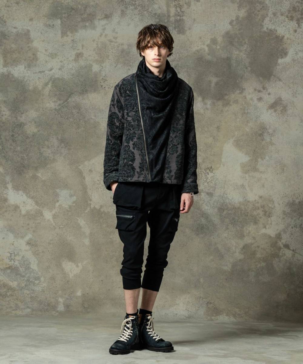 glamb(グラム) STUNN Drape Neck Jacket / スタンドレープネック glamb(グラム) STUNN Drape Neck Jacket / スタンドレープネック