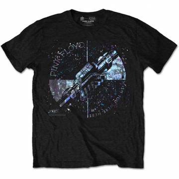 【予約商品】PINK FLOYD バンドTシャツ ユニセックス: Machine Greeting Blue (Black) - BLACK