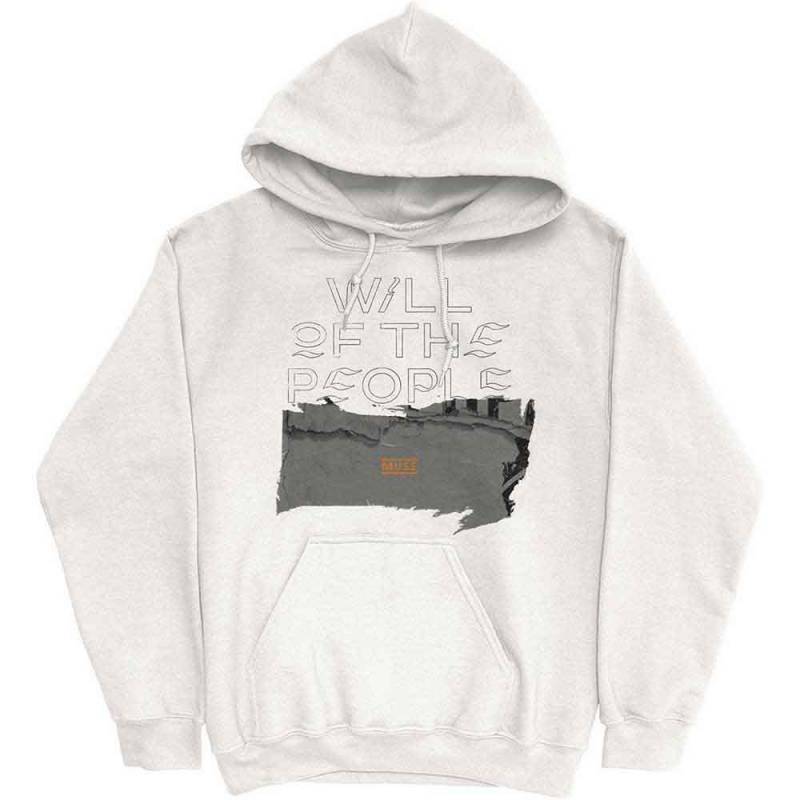 【予約商品】MUSE Unisex Pullover Hoodie: Will Of The People (White)