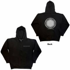 【予約商品】BRING ME THE HORIZON Unisex Zipped Hoodie: Flower of Life (Black)