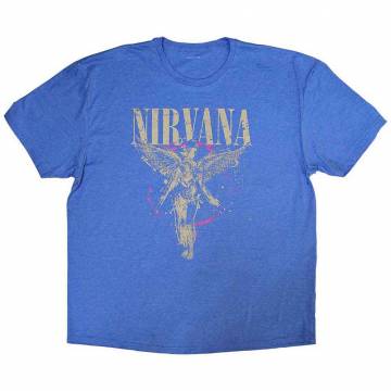 【予約商品】NIRVANA バンドTシャツ ユニセックス: In Utero (Light Blue) - LIGHT BLUE