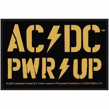 【予約商品】AC/DC Woven Patch: PWR-UP (Standard)