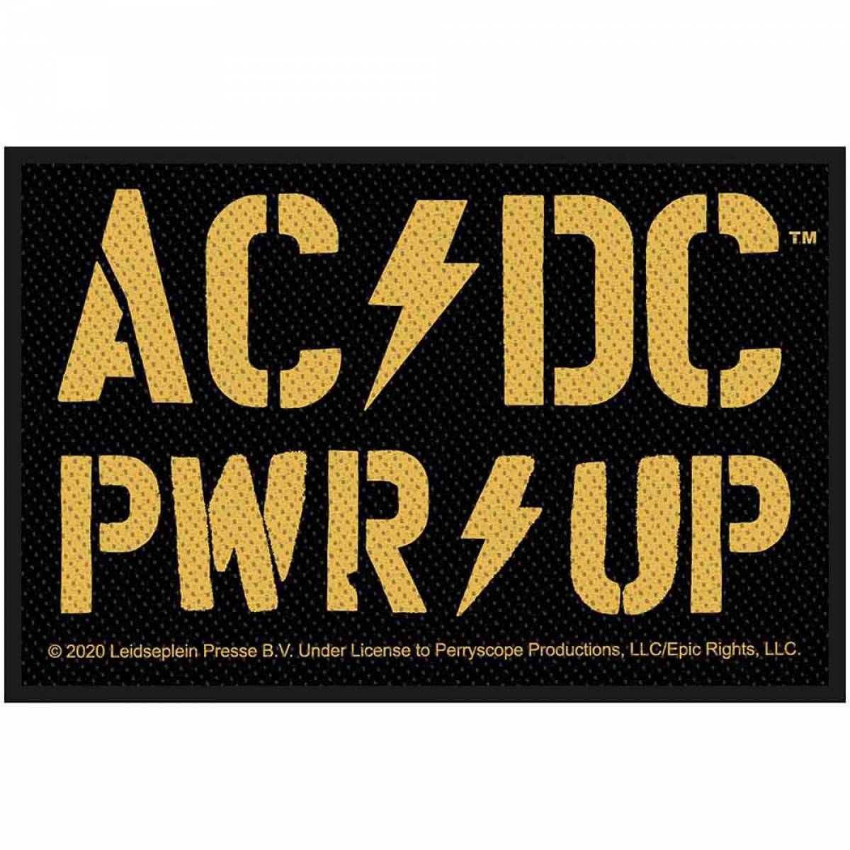 【予約商品】AC/DC Woven Patch: PWR-UP (Standard)