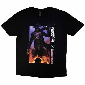 【予約商品】IRON MAIDEN バンドTシャツ ユニセックス: Dead By Daylight Gunslinger - BLACK