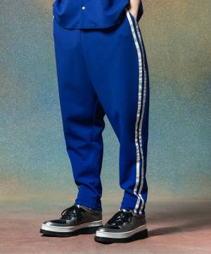 【予約商品】glamb(グラム)GB0225/P15 : Line Tape Track Pants / ラインテープトラックパンツ - Blue
