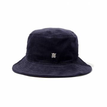 【予約商品】PUNK DRUNKERS (パンクドランカーズ)喜怒哀楽コーデュロイHAT - NAVY