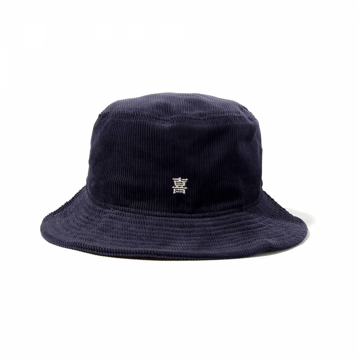 【予約商品】PUNK DRUNKERS (パンクドランカーズ)喜怒哀楽コーデュロイHAT - NAVY