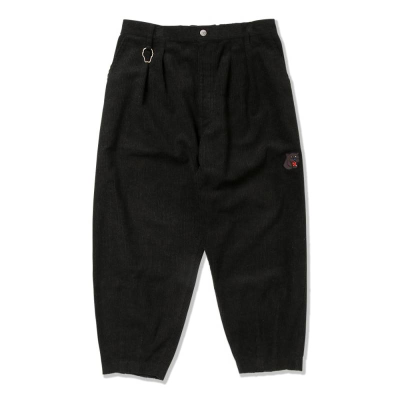 【予約商品】PUNK DRUNKERS (パンク・ドランカーズ) 豹デュロイパンツ - BLACK
