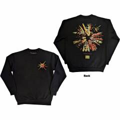 【予約商品】SLIPKNOT Unisex Sweatshirt: The End, So Far Band Figures (Black) (Back Print) - BLACK