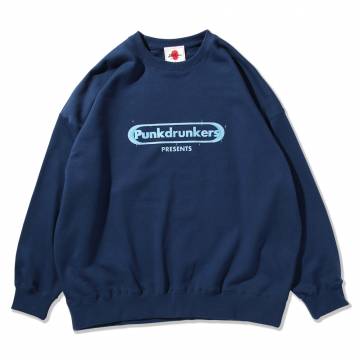 【予約商品】PUNK DRUNKERS (パンクドランカーズ)PDSプレゼンツBIGトレーナー - D.BLUE