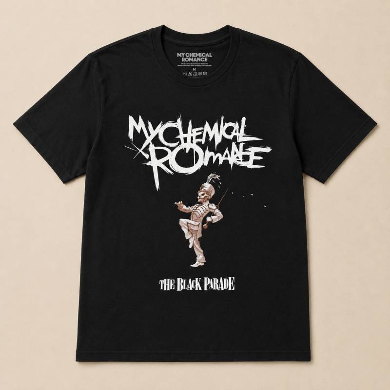 【予約商品】MY CHEMICAL ROMANCE バンドTシャツ ユニセックス: The Black Parade Cover (Black)