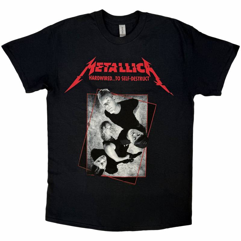【予約商品】METALLICA バンドTシャツ ユニセックス: Hardwired Band Concrete (Black)