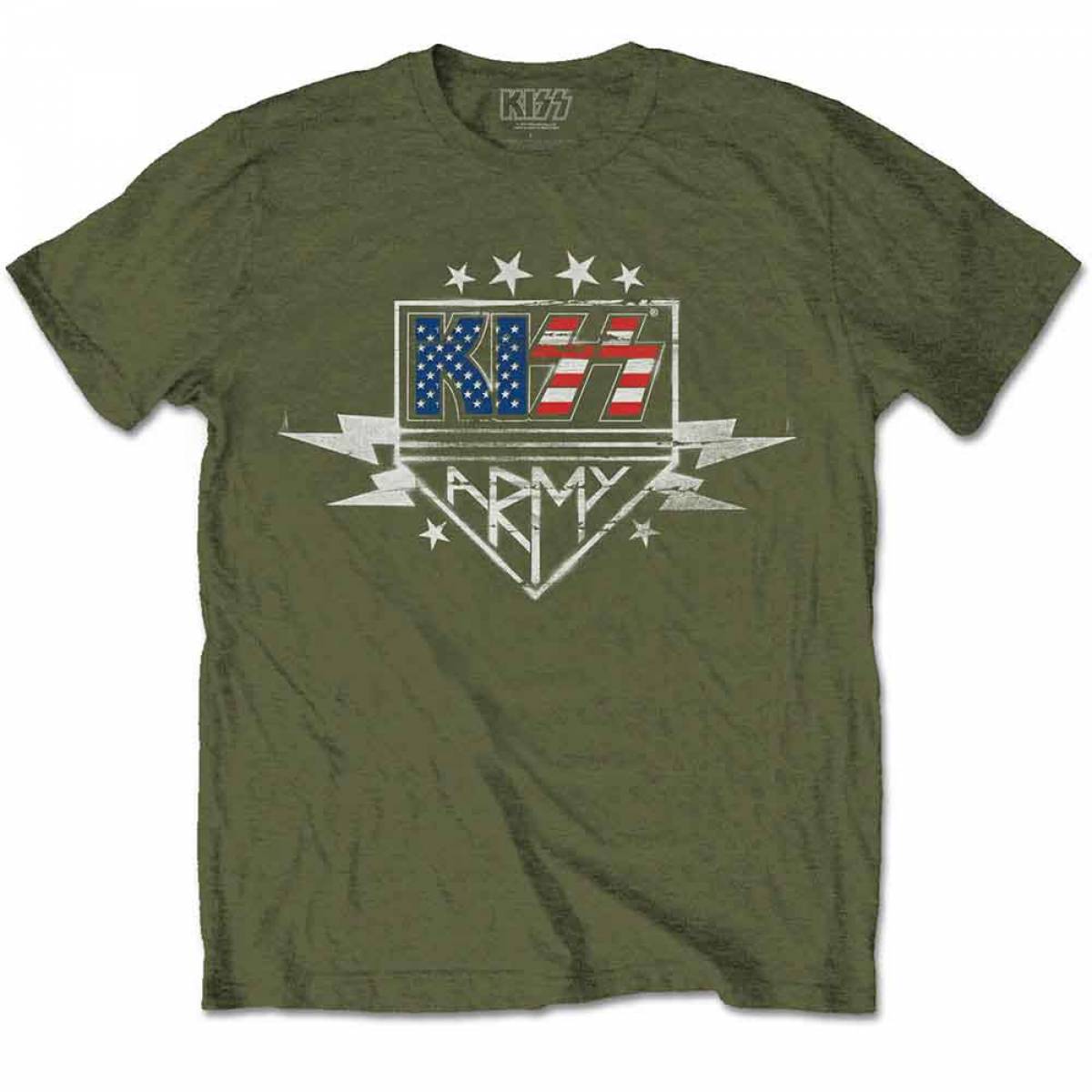 【予約商品】KISS ユニセックスTシャツ: Army Lightning