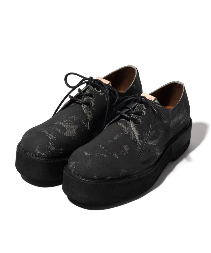 【予約商品】glamb(グラム) Aged Three Hole Shoes / エイジドスリーホールシューズ - Black