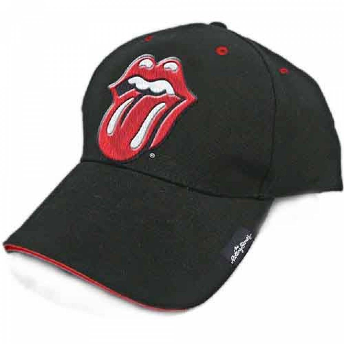 【予約商品】THE ROLLING STONES Unisex Baseball Cap: Classic Tongue (Black) - BLACK
