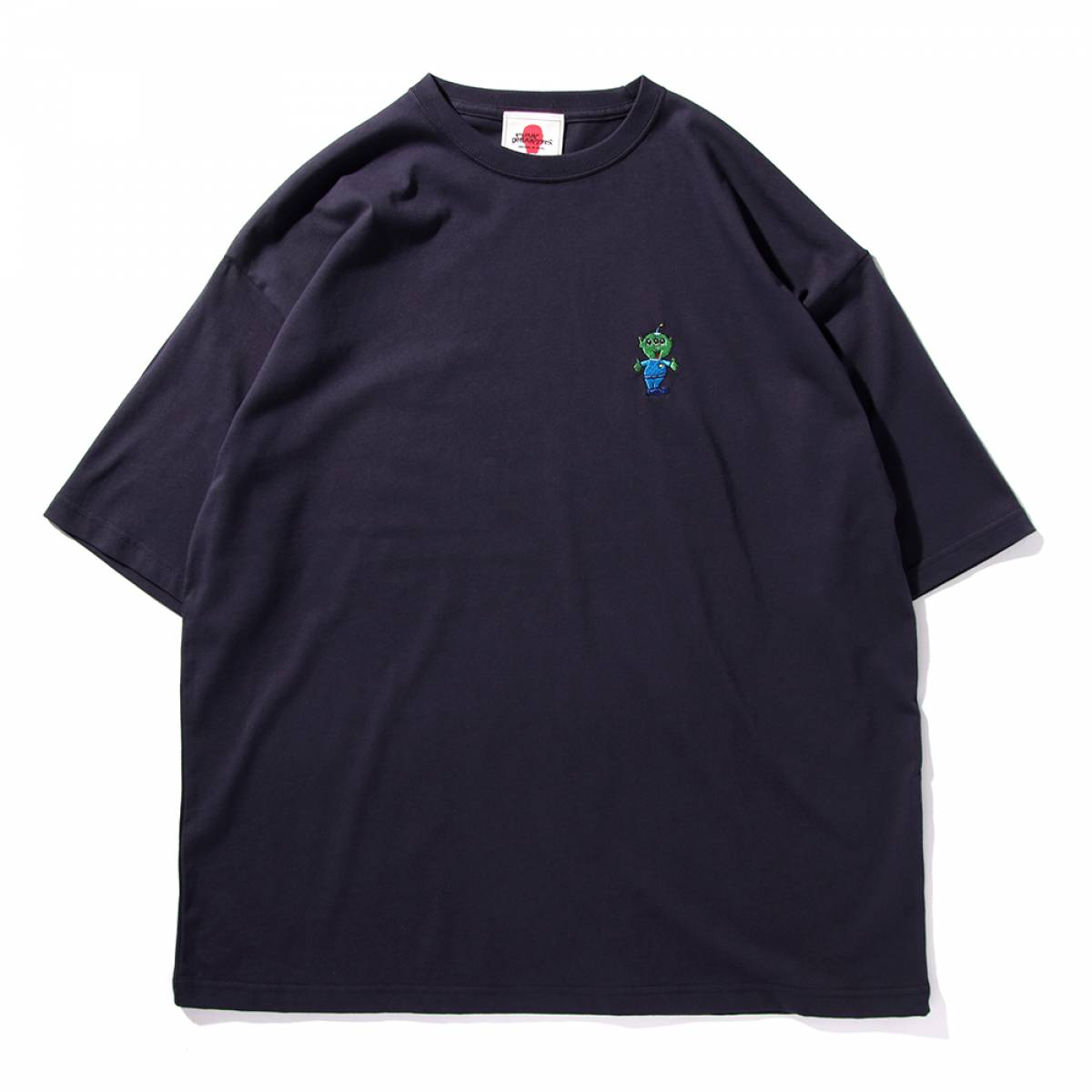 【予約商品】PUNK DRUNKERS (パンクドランカーズ) SAVESTAR刺繍.BIG.TEE - NAVY
