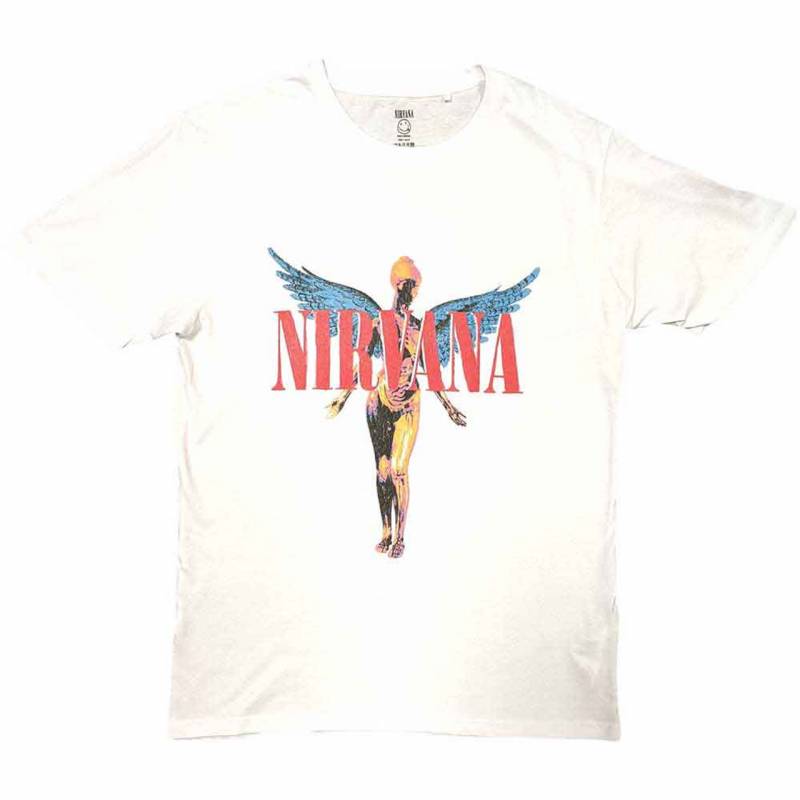 【予約商品】NIRVANA バンドTシャツ ユニセックス: Angelic (White)