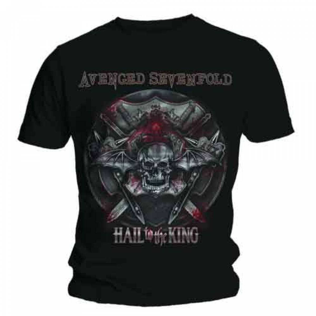 【予約商品】AVENGED SEVENFOLD バンドTシャツ ユニセックス: Battle Armour (Black) - BLACK