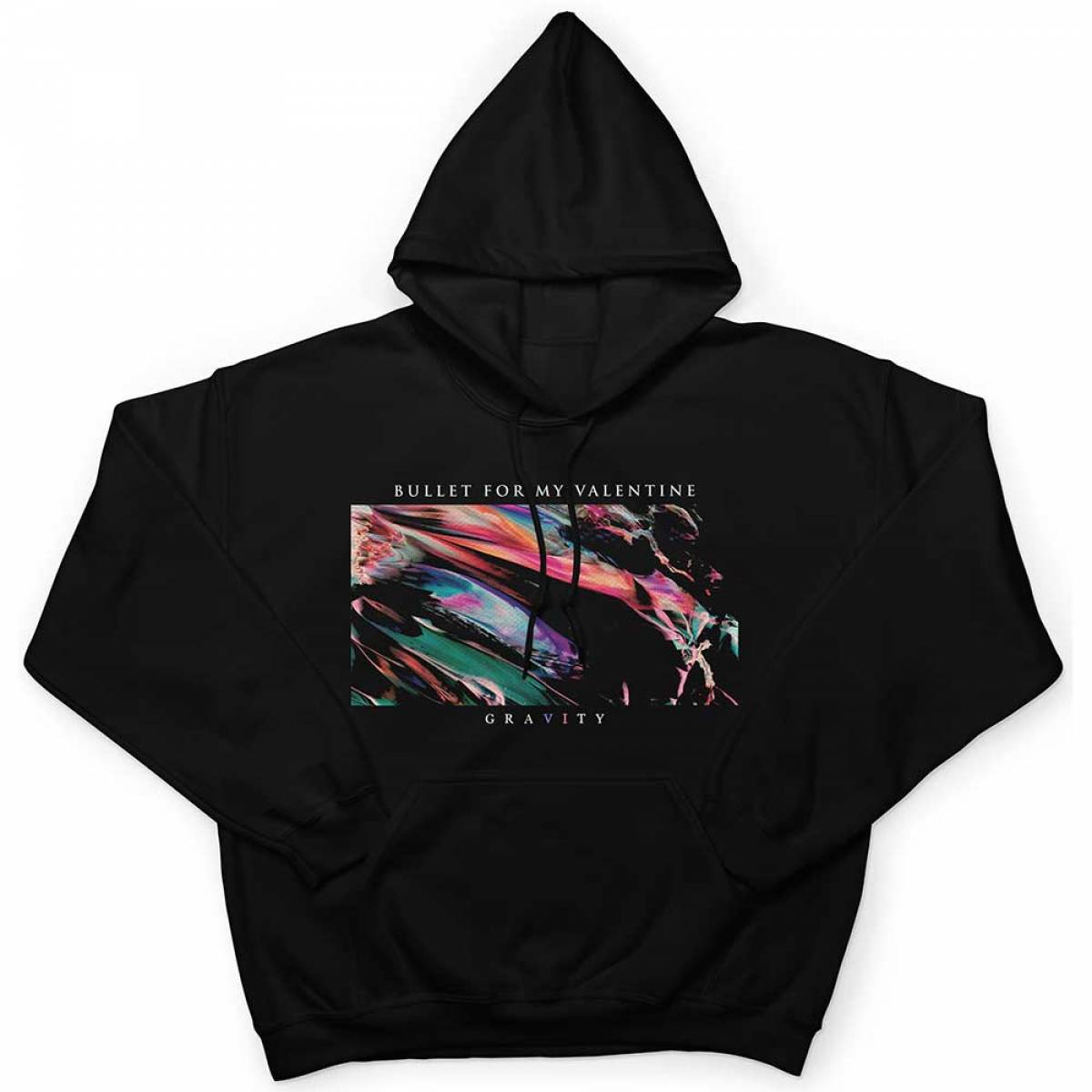 【予約商品】BULLET FOR MY VALENTINE Unisex Pullover Hoodie: Gravity (Black) - BLACK