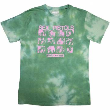 【予約商品】THE SEX PISTOLS バンドTシャツ ユニセックス: Pretty Vacant (Wash Collection) - GREEN