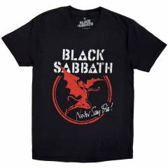 【予約商品】BLACK SABBATH バンドTシャツ ユニセックス: Archangel Never Say Die (Black)