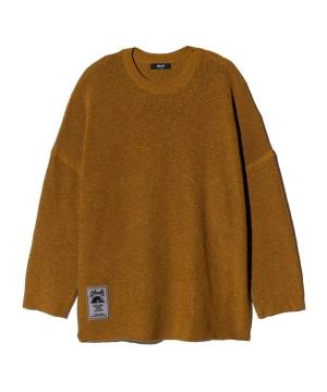 【予約商品】glamb(グラム)GB0125/KNT12 : Rubber Tag Knit / ラバータグニット - Yellow