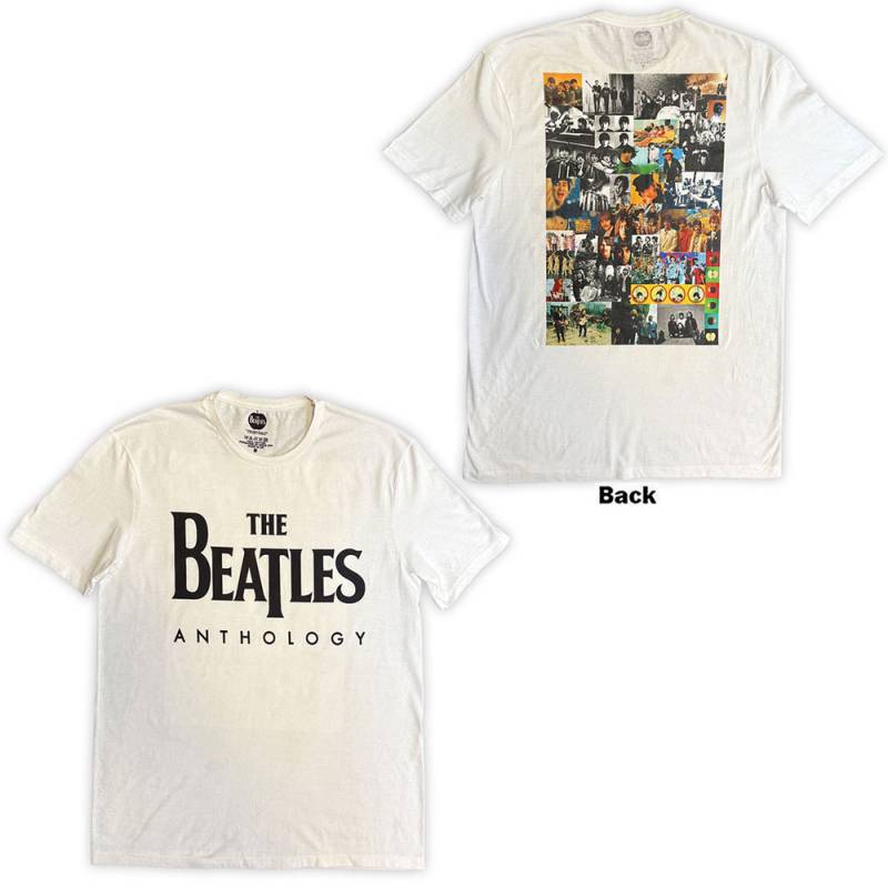 【予約商品】THE BEATLES バンドTシャツ ユニセックス: Anthology (White) (Back Print)