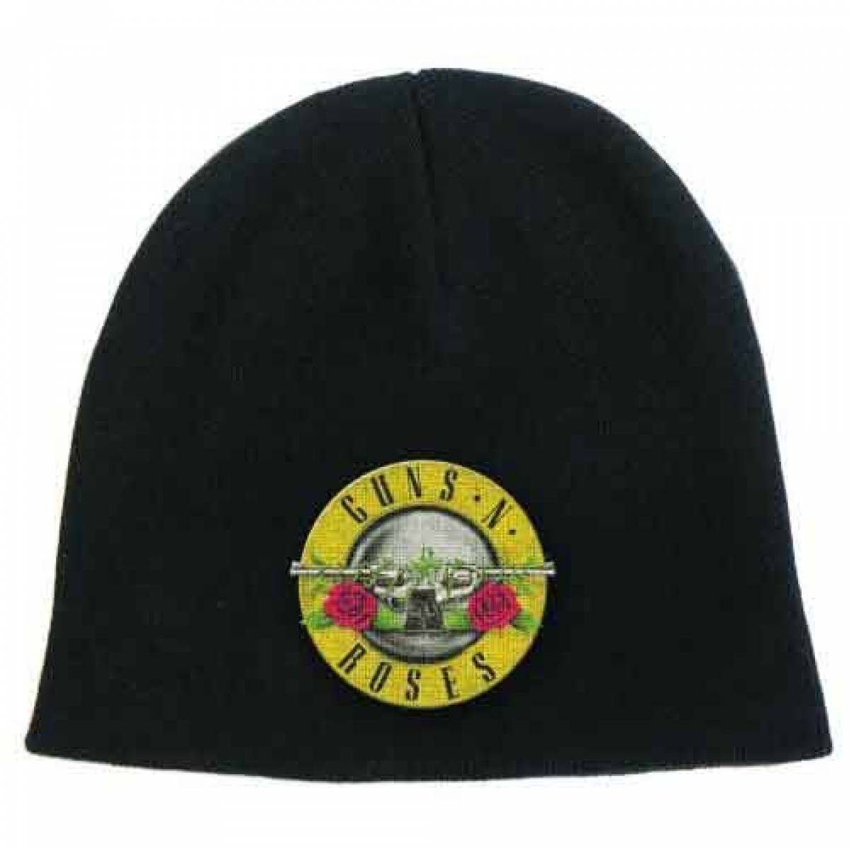 【予約商品】GUNS N' ROSES Unisex Beanie Hat: Bullet Logo (Black) - BLACK