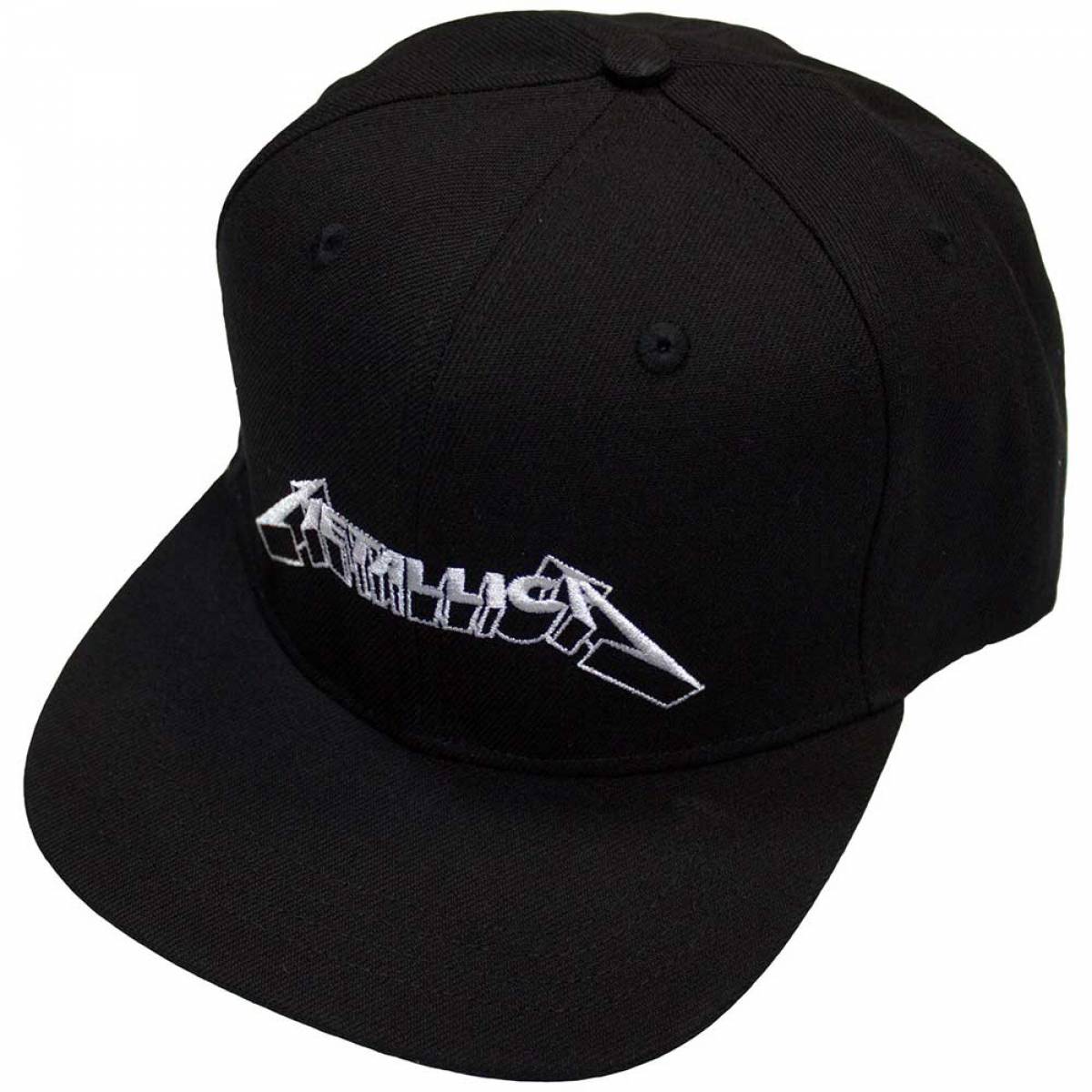【予約商品】METALLICA Unisex Snapback Cap: 3D Logo (Black) - BLACK