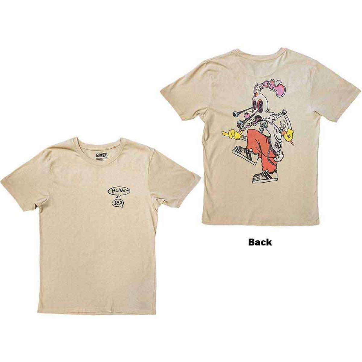 【予約商品】BLINK-182 ユニセックスTシャツ: Roger Rabbit (Back Print)