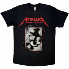 【予約商品】METALLICA バンドTシャツ ユニセックス: Hardwired Band Concrete (Black)