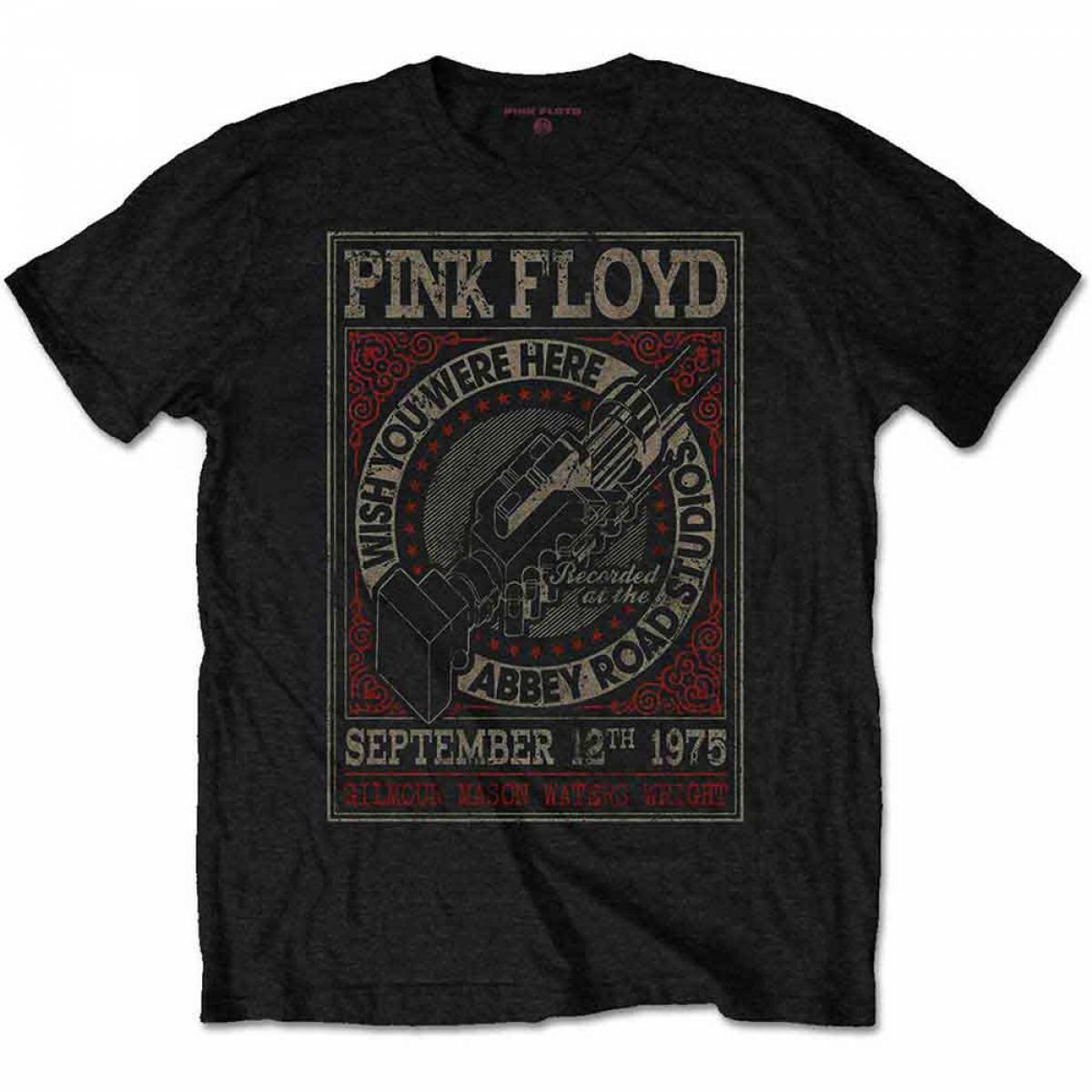 【予約商品】PINK FLOYD バンドTシャツ ユニセックス: WYWH Abbey Road Studios (Black) - BLACK