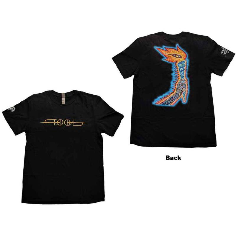 【予約商品】TOOL バンドTシャツ ユニセックス: The Torch (Black) (Back & Sleeve Print) - BLACK