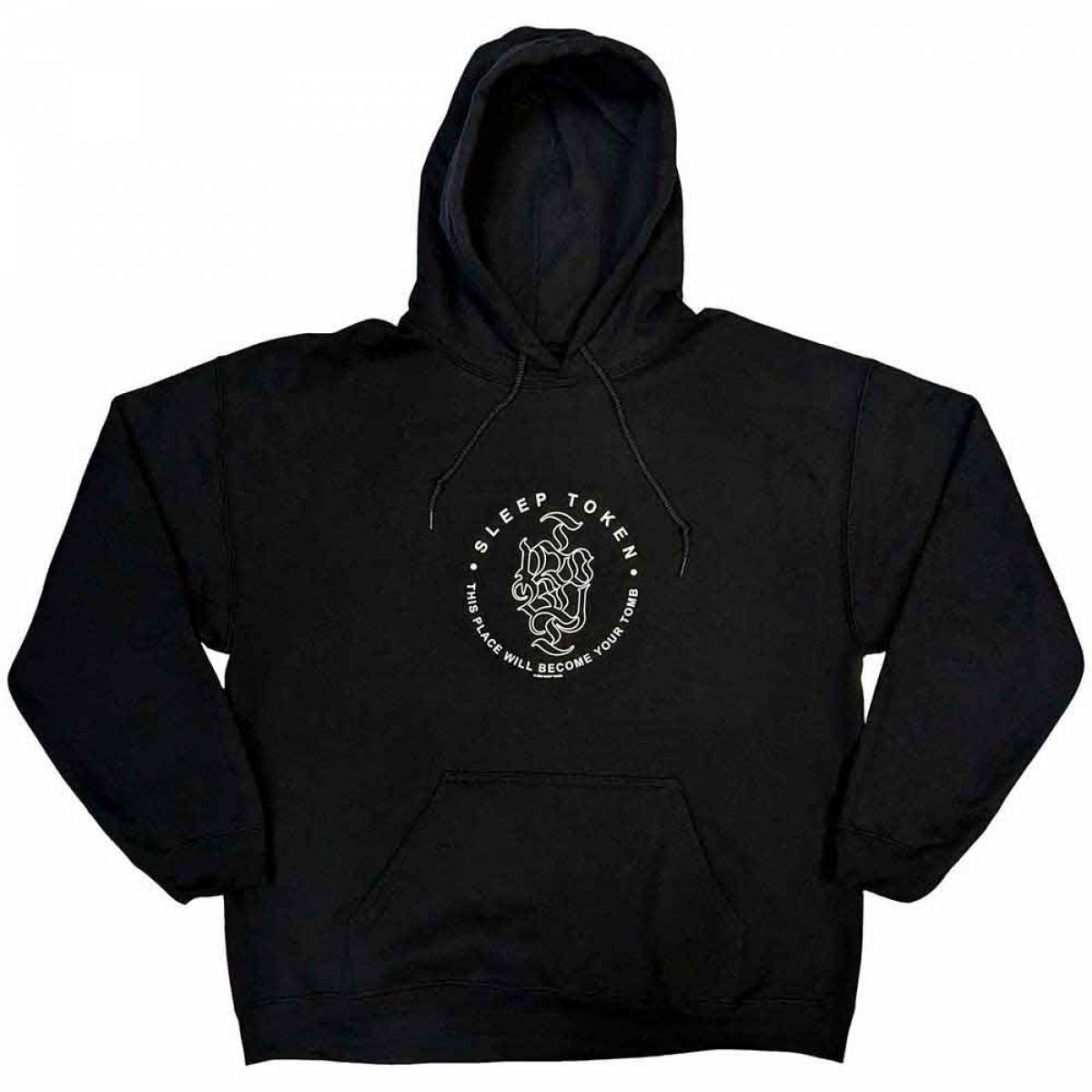 【予約商品】SLEEP TOKEN Unisex Pullover Hoodie: Tomb (Black) - BLACK